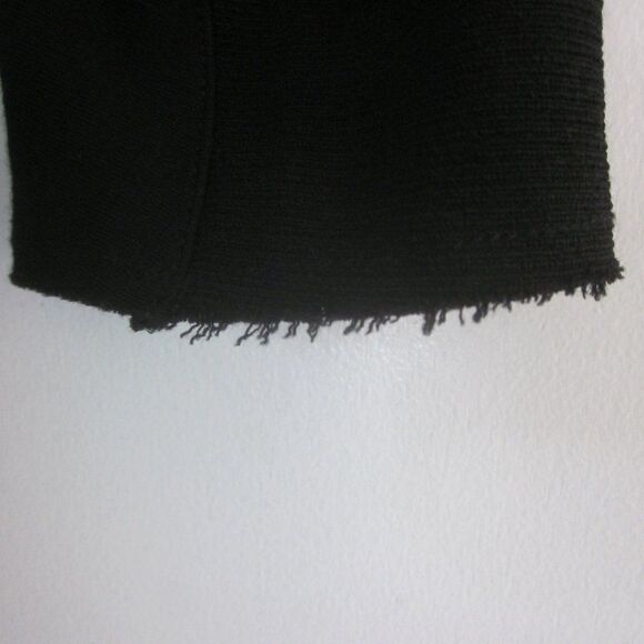 Isabel Marant Womens Size 42 Black Midi Sheath Dress of Mixed Materials Fits M - Picture 12 of 12